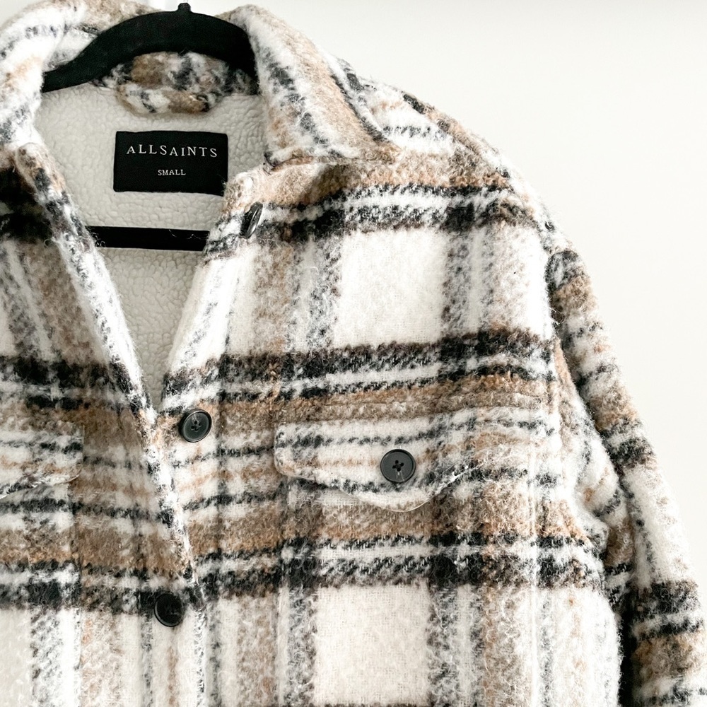 All SAINTS Luella Check Jacket (Ecru White)